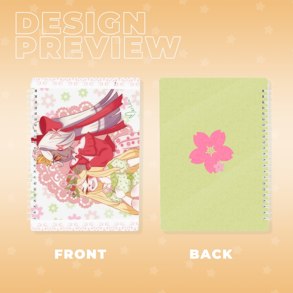 Horizontal Chaggie notebook - a5 size