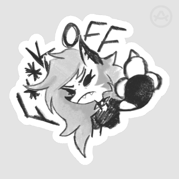 Loona "F**K OFF" Die Cut Stickers