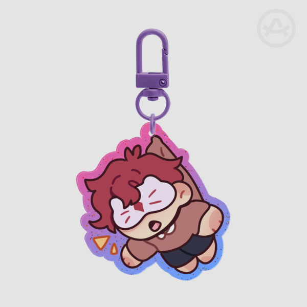 Jun Glitter Acrylic Keychain