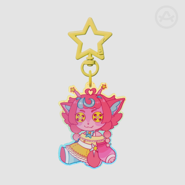 Fawnscollection plushdesign coloured Edge Acrylic Keychains