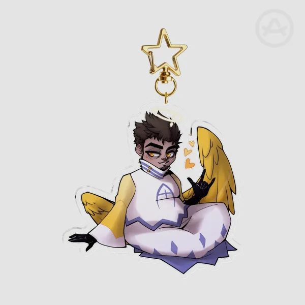 Adam Heart Keychain