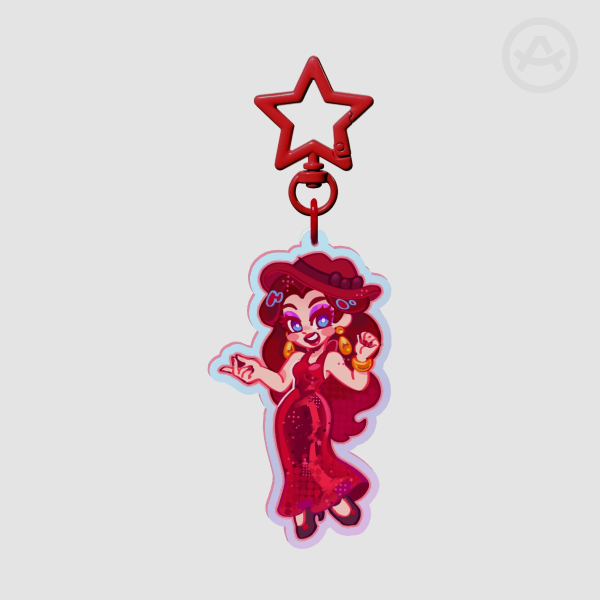 Pauline | Rainbow Acrylic Keychain
