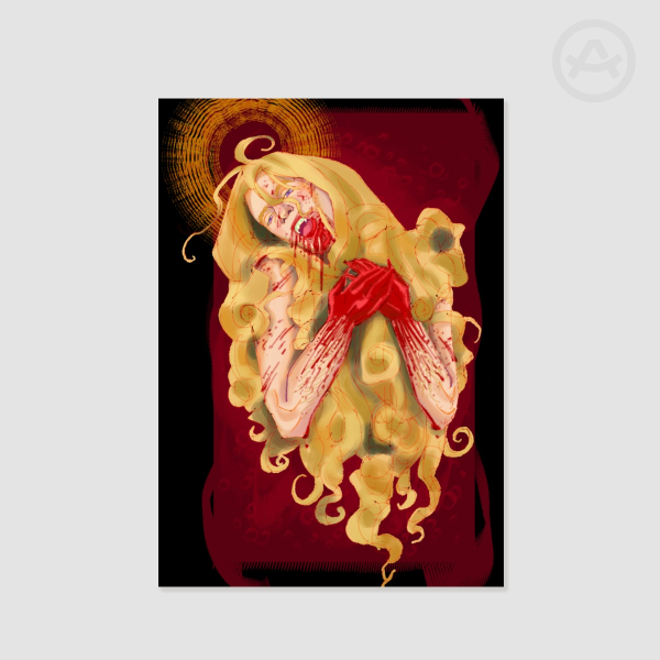 Mini bloody Lestat print
