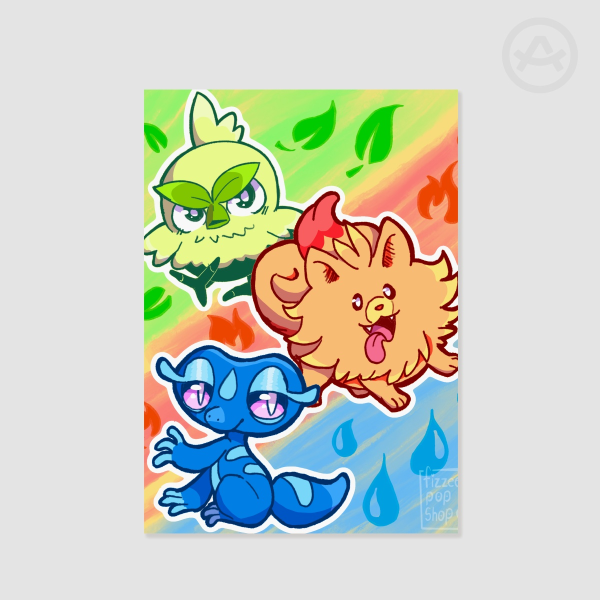Pokemon - Wind and Waves Starters
