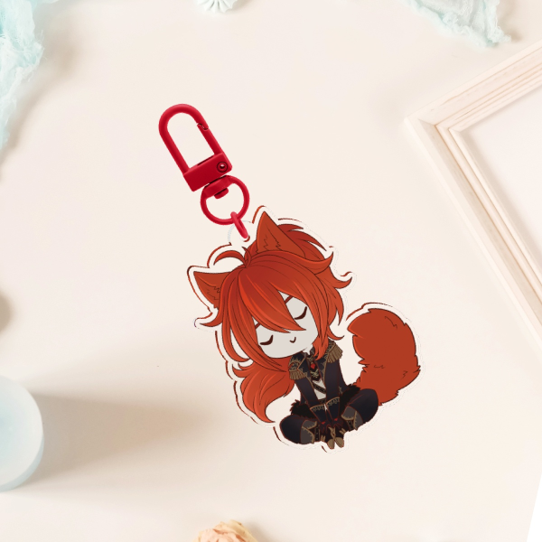 Cat Diluc Acrylic Charm