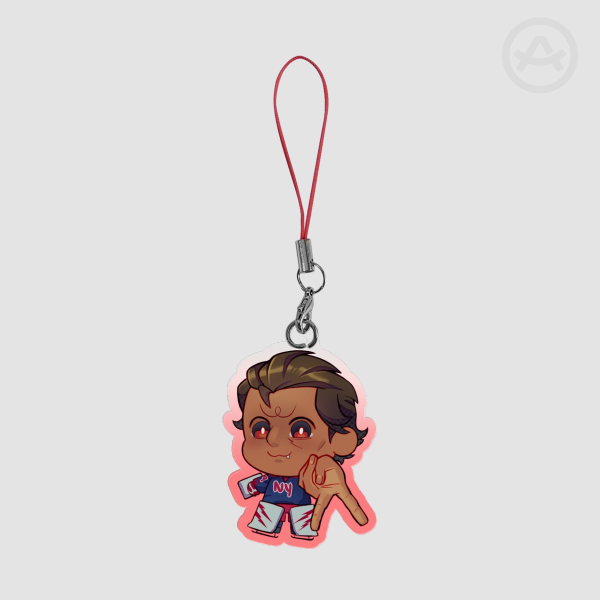 Unofficial Fan Made Goalie Miguel Hockey AU Charm Colored Edge Acrylic Keychains