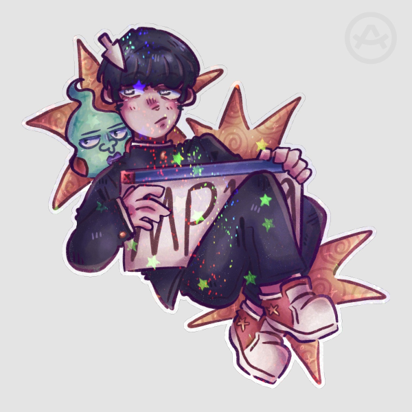 “MP100” (Mob Psycho 100 Sticker)