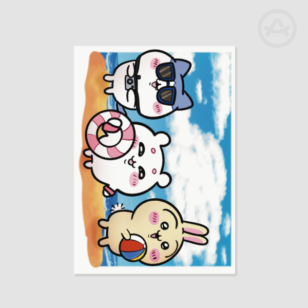 Chiikawa Beach Print