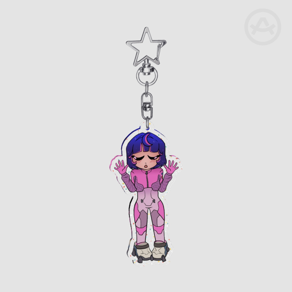 Venus Juno Glitter Acrylic Keychains