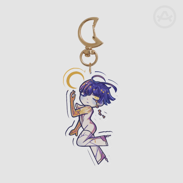 Moon Phos Clear Acrylic Keychains