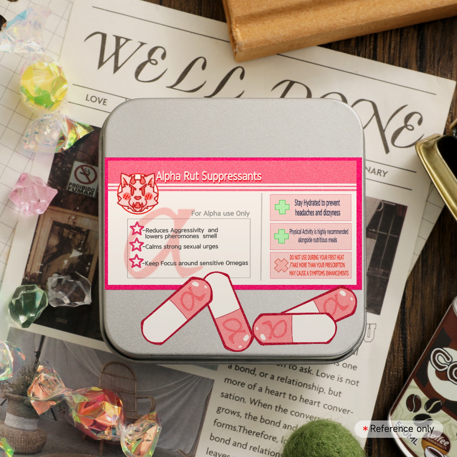 Omegaverse Medicine Box (Rut Suppressants)