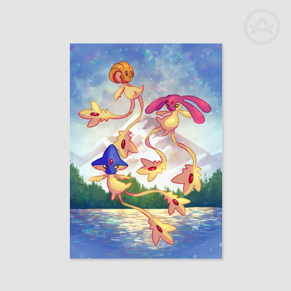 Shiny Lake Trio Poster