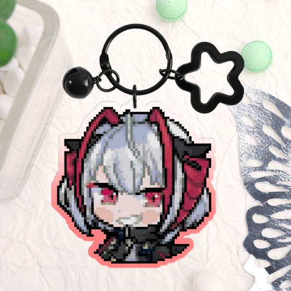 Wiš'adel Double-Sided Acrylic Keychain – Colored Edges | Arknights 💣