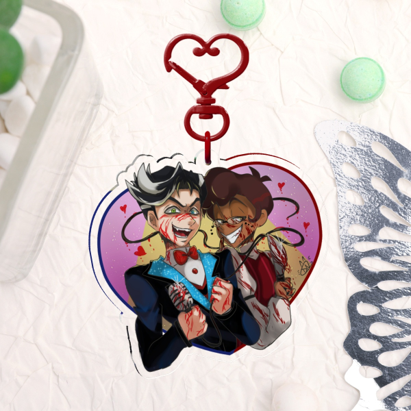 Hazbin hotel Murdermedia Keychain