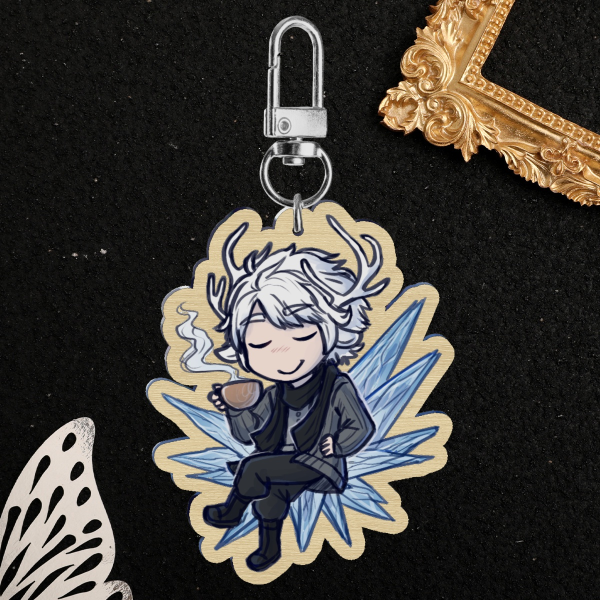 Elliot (Icy Copper) | Wood Keychains