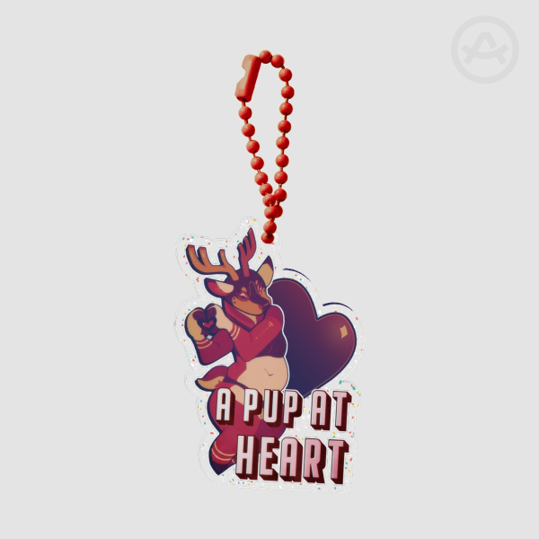 A Pup At Heart Keychain