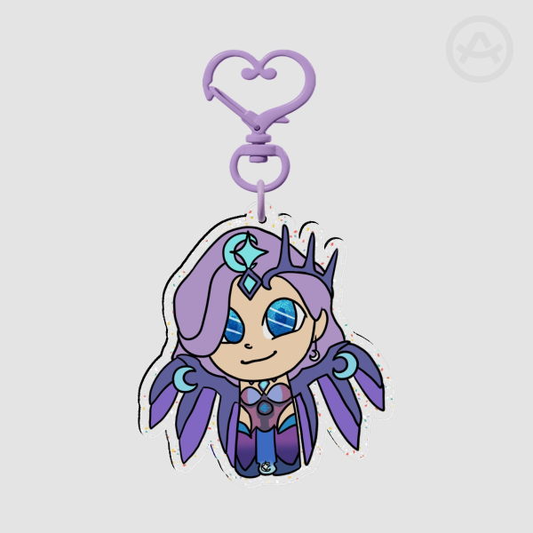 Atlantic All Stars Mercy Glitter Acrylic Keychains