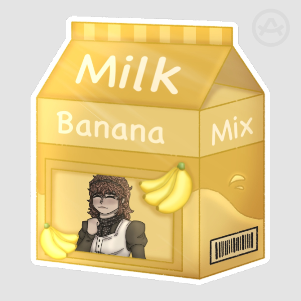 Dead Plate Manon Milk Carton Die Cut Stickers 2"