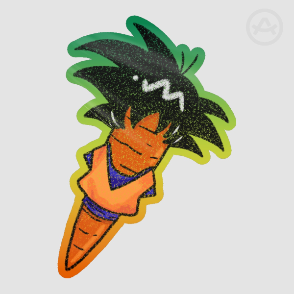 Kakarrot Glossy Sticker