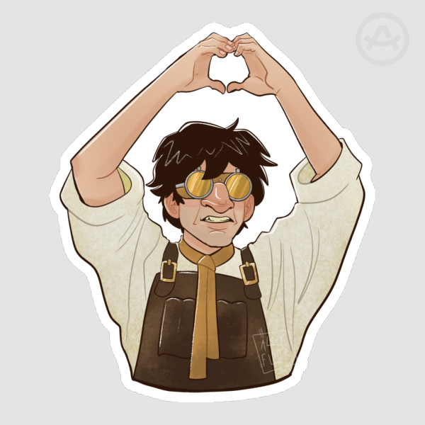 Ygor Heart Sticker