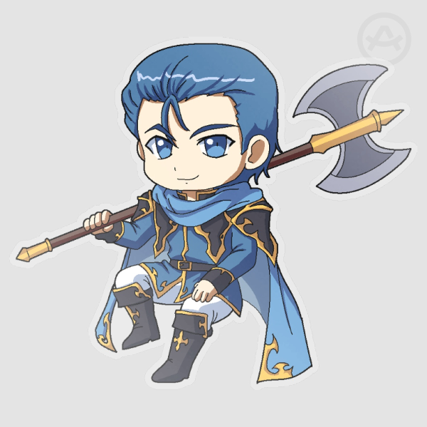 Lex - Fire Emblem 4 Sitter Sticker