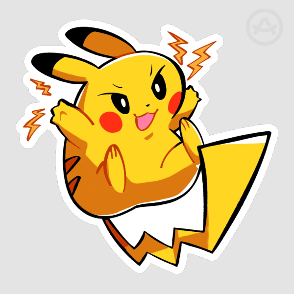 Pikachu Die Cut Sticker