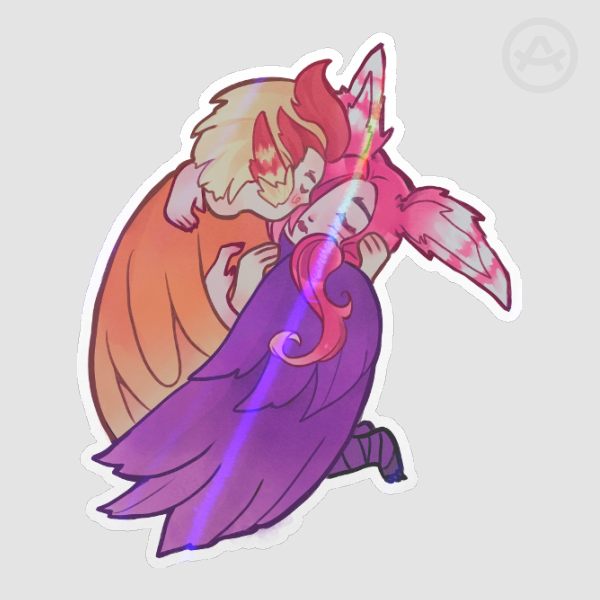 Xayah Rakan Holo sticker