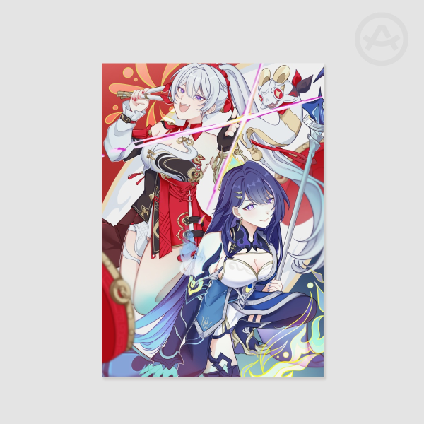 Honkai Impact 3rd: Kiana and Mei Lunar New Year (A4)