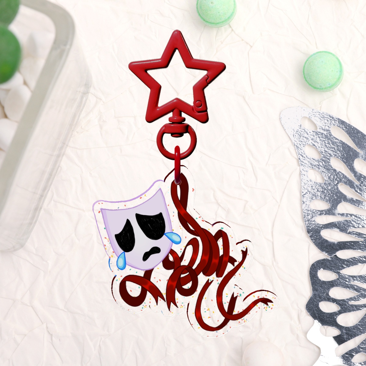 Gangle Glitter Keychain