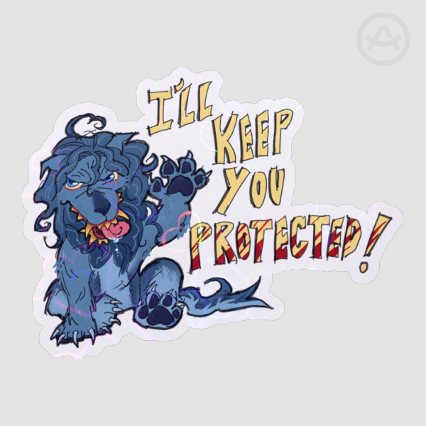 Peachfuzz ‘I’ll keep you protected’ sticker