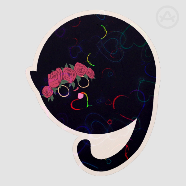 Void with Roses Holo Sticker