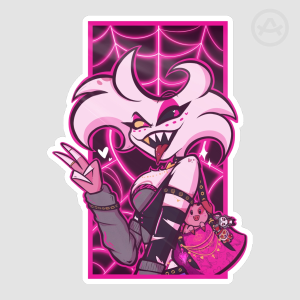 Hazbin Hotel Angel Dust Punk Nana Sticker