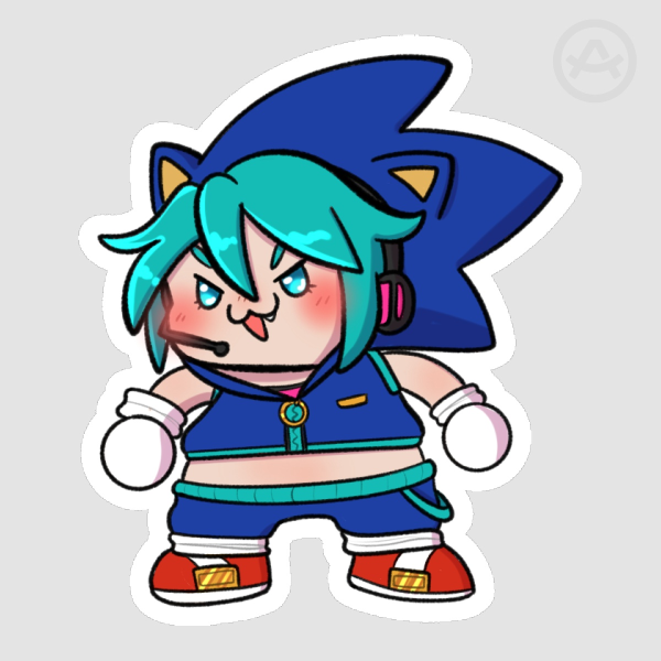 Sonic Miku - Die Cut Sticker