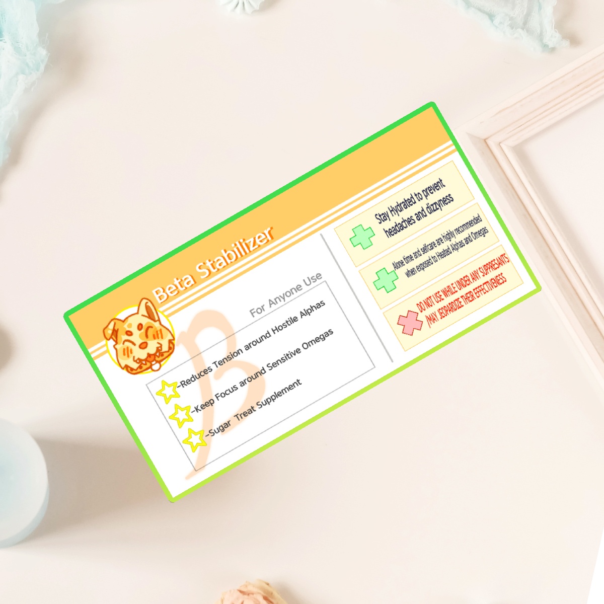 Omegaverse Medicine (Beta Stabilizer)