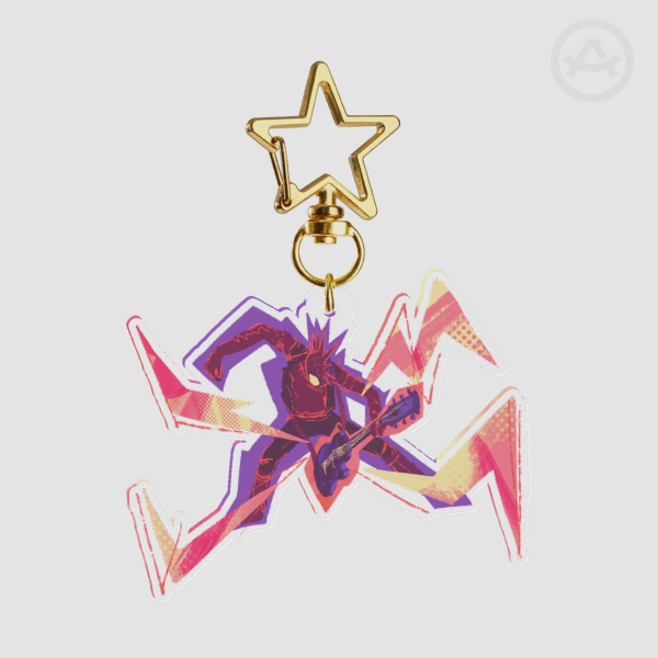 Spider Punk Acrylic Keychain