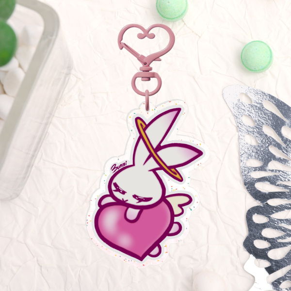 Bunni - Glitter Acrylic Keychains