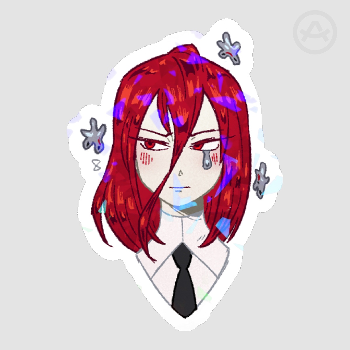 Cinnabar Holo Sticker (from Sticker Sheet)