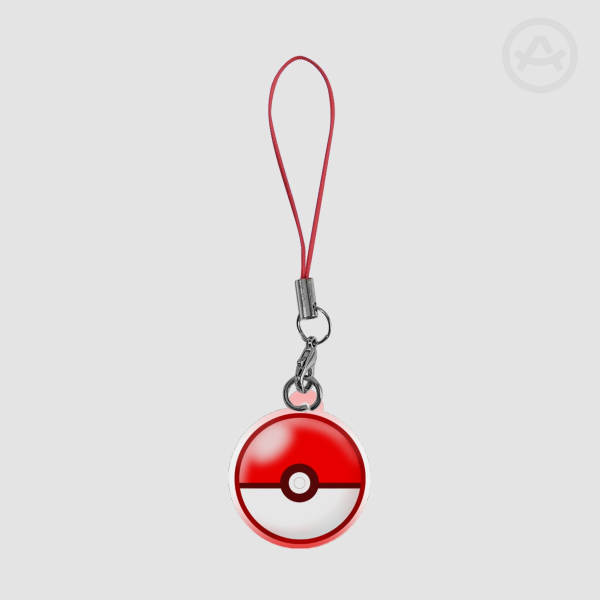 Pokeball phone charm