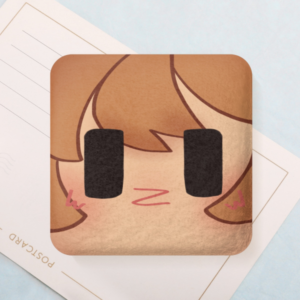 Grian Square Plush Badge