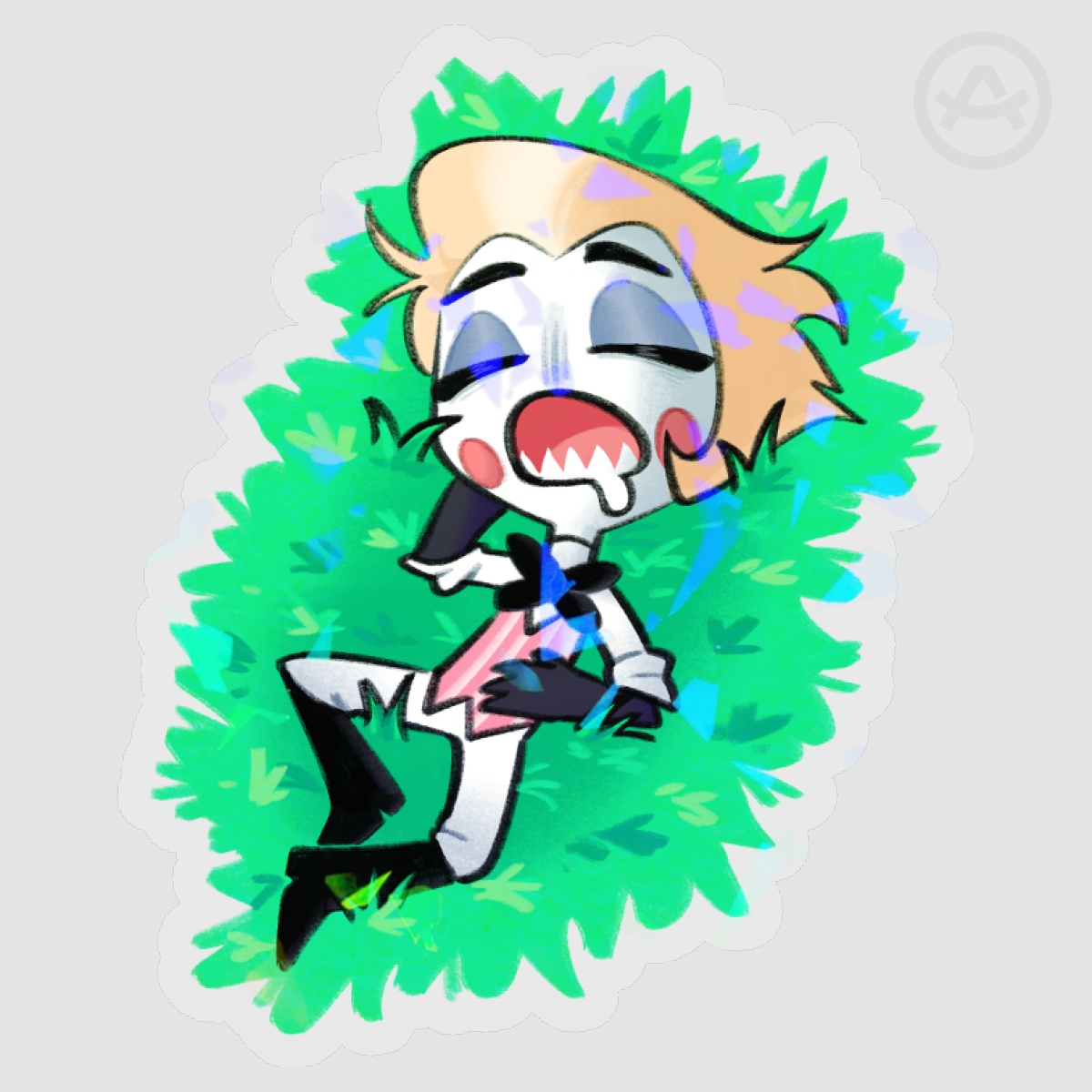 Grass Lucifer Clear Sticker