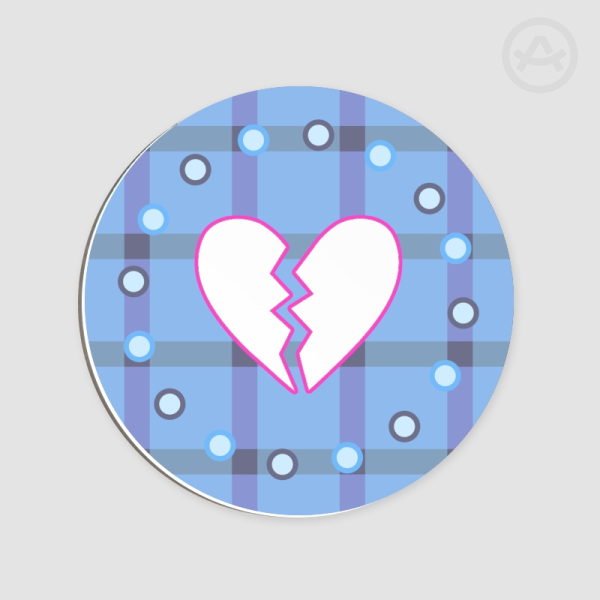 Neo's Gingham Clear Acrylic Coaster