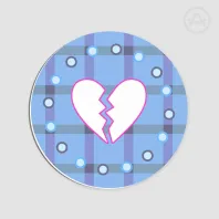 Neo's Gingham Clear Acrylic Coaster