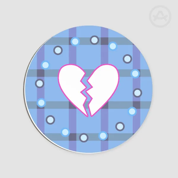 Neo's Gingham Clear Acrylic Coaster