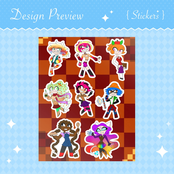 H0ME X0 Fall Fashion Stickers Sheet