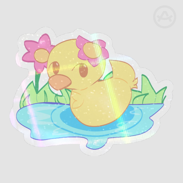 Ducky in pond