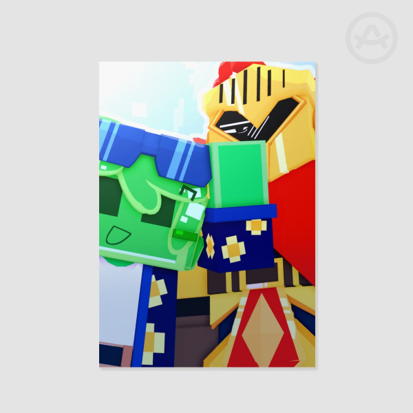 Slimeknight A5 Print