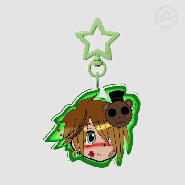 Jeremy Fitzgerald Head keychain