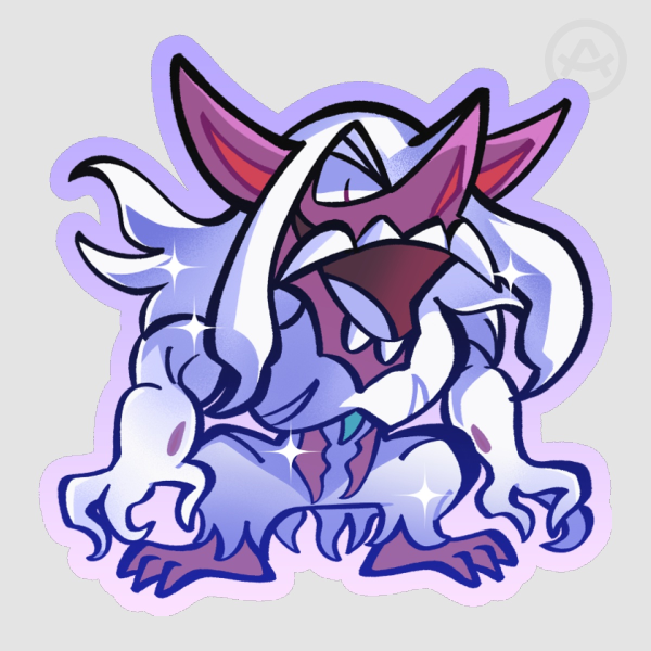 Shiny Grimmsnarl Die Cut Sticker