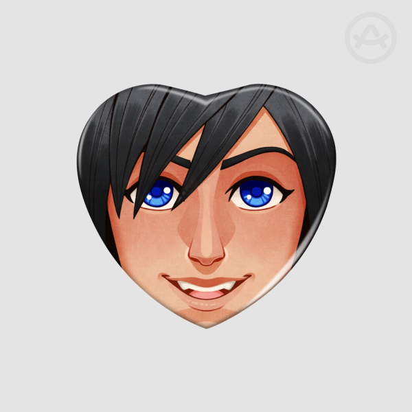 KH Heart Badge Xion