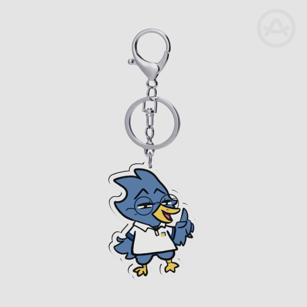 Birdly - Clear Acrylic Keychain